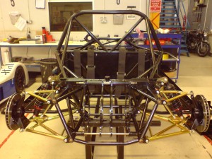 Rear View of Suspension and Motor Plates