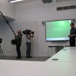 Discovery Channel and Claudio filming Aran presenting