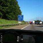 A blue day on the M25